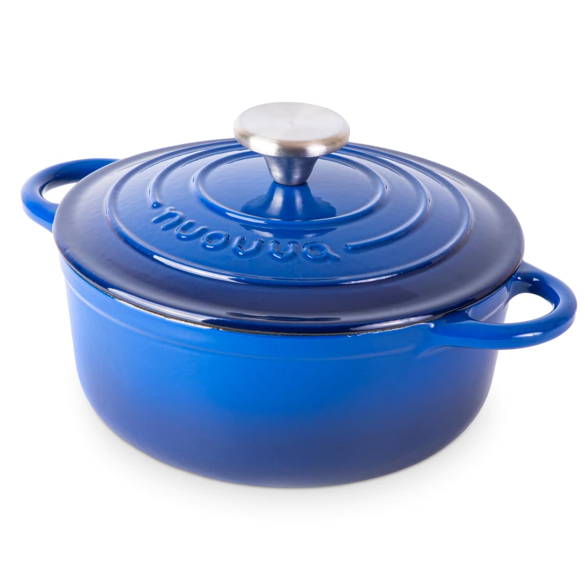 Nuovva Enamelled Cast Iron Dutch Oven Pot with Lid – 5 Quart Casserole Dish – Ceramic Dutch Oven for Bread Baking, Roasting, Braising & Stews – Oven Safe up to 500°F – 24cm Orange — view 28