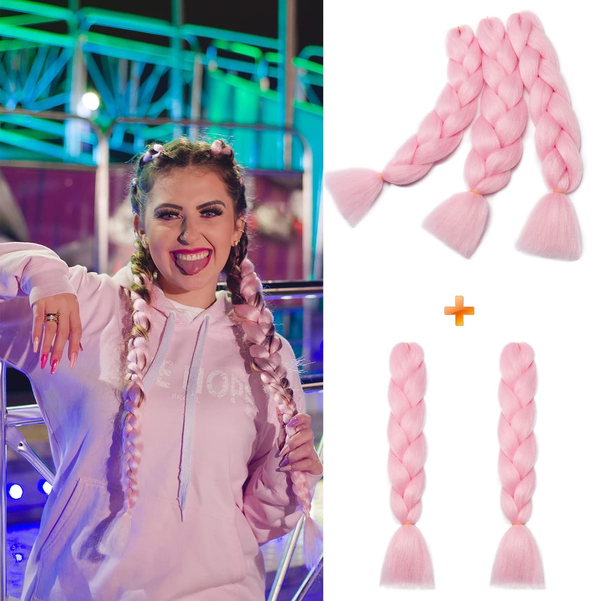 60cm Extensiones de Pelo Trenzas Africanas Castaño Oscuro Extensiones para Trenzas Africanas 1 pcs 100g Kanekalon Pelo para Trenzas Africanas Sintetico Extensiones de Trenzado Cabello Braiding — view 92