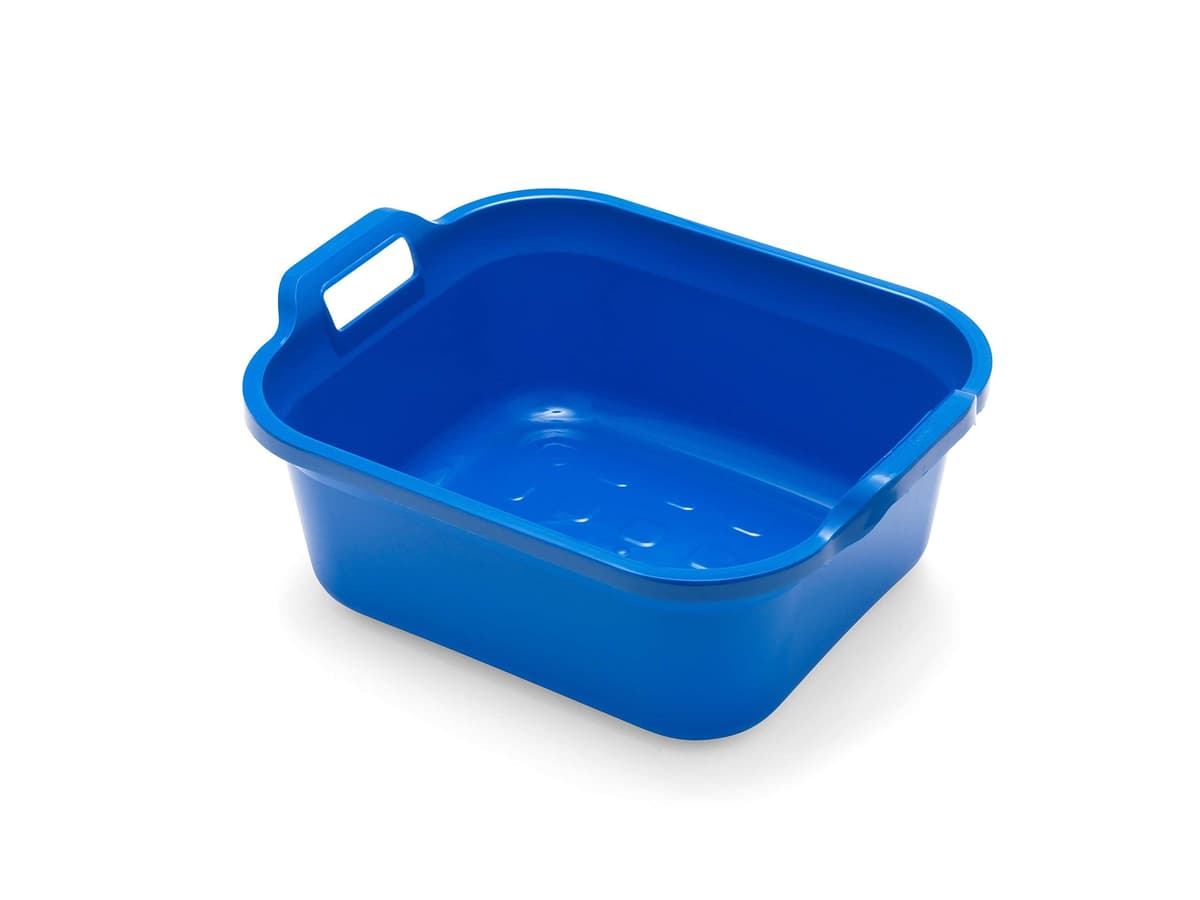 Addis 517935 Large Rectangular 10 Litre Washing Up Bowl with Handles, Metallic Silver, 39 x 32 x 14 cm — view 10