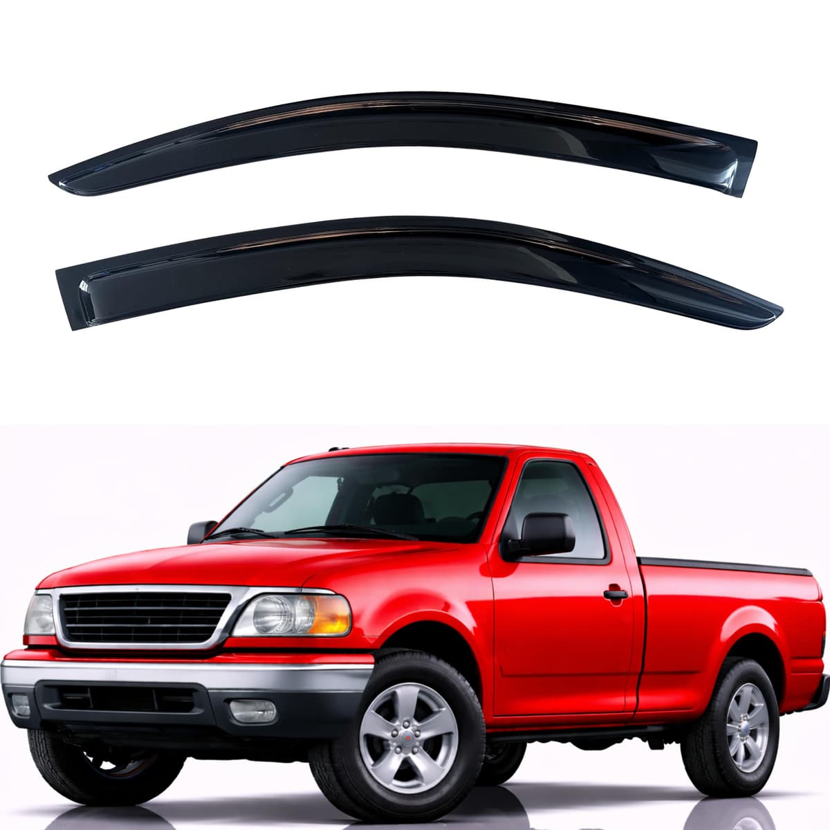 KPY Rain Guards Fit for 2006-2013 Lexus IS250 IS350, Out-Channel Window Visors Vent Wind Deflectors 4PC, Car Accessories for 06-13 Lexus is Series — view 200