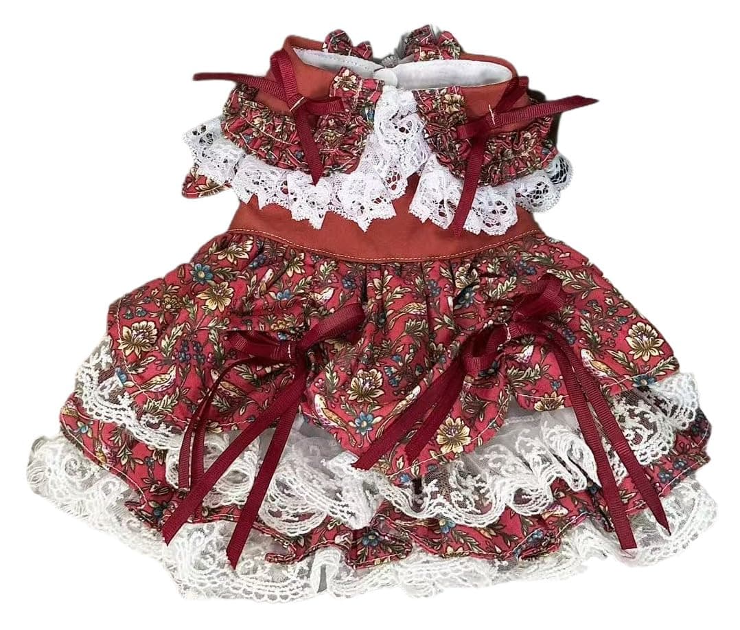 MaruPet Fashion Sweet Puppy Dog Chiffon Princess Dress for EXTRAL Small and Small Dog Pink S — view 37