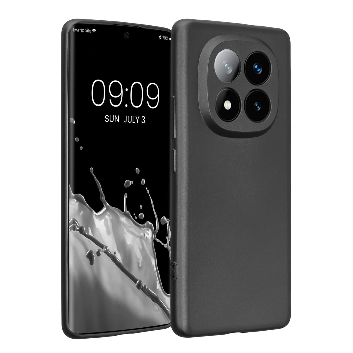 kwmobile Carcasa Compatible con Xiaomi Redmi Note 14 Pro 5G / Poco X7 Funda - Funda Ultrafina de TPU con Bordes elevados - Lavanda Metalizado — view 79