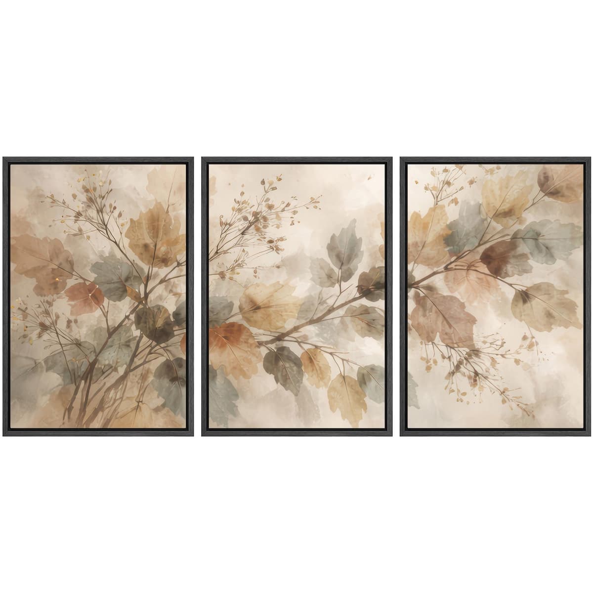 SIGNWIN Framed Canvas Print Wall Art Set Coastal Serenity Abstract Seaside Illustrations Modern Art Decorative Rustic Calm/Zen for Living Room, Bedroom, Office - 24"x36"x3 Natural — view 71