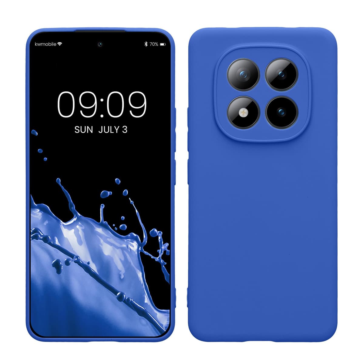 kwmobile Carcasa Compatible con Xiaomi Redmi Note 14 Pro 5G / Poco X7 Funda - Funda Ultrafina de TPU con Bordes elevados - Lavanda Metalizado — view 189
