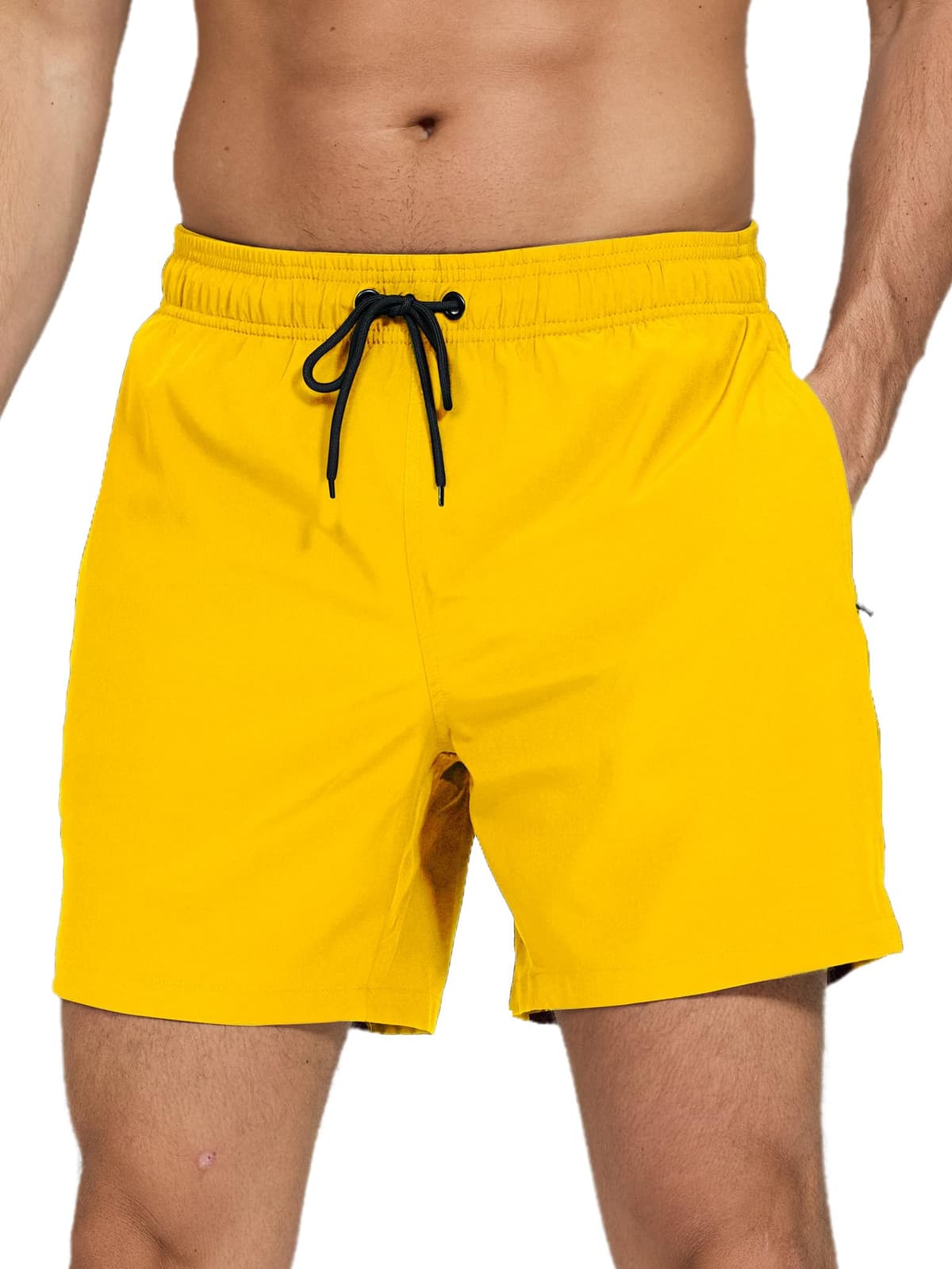 Bañador Hombre 2 en 1 Bañador de Secado Rápido con Forro de Malla y Cordón de Ajuste para Playa Bañador Casual Impermeable para Piscina Verano — view 32