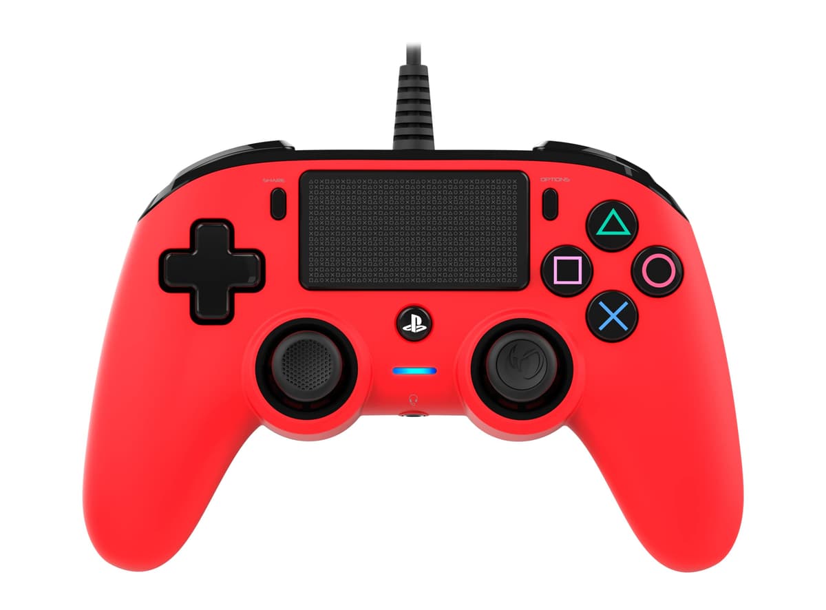 Nacon - Compact Mando con licencia Oficial Sony para PS4 y PC, Gaming Controller con Cable - Azul Retroiluminado — view 7