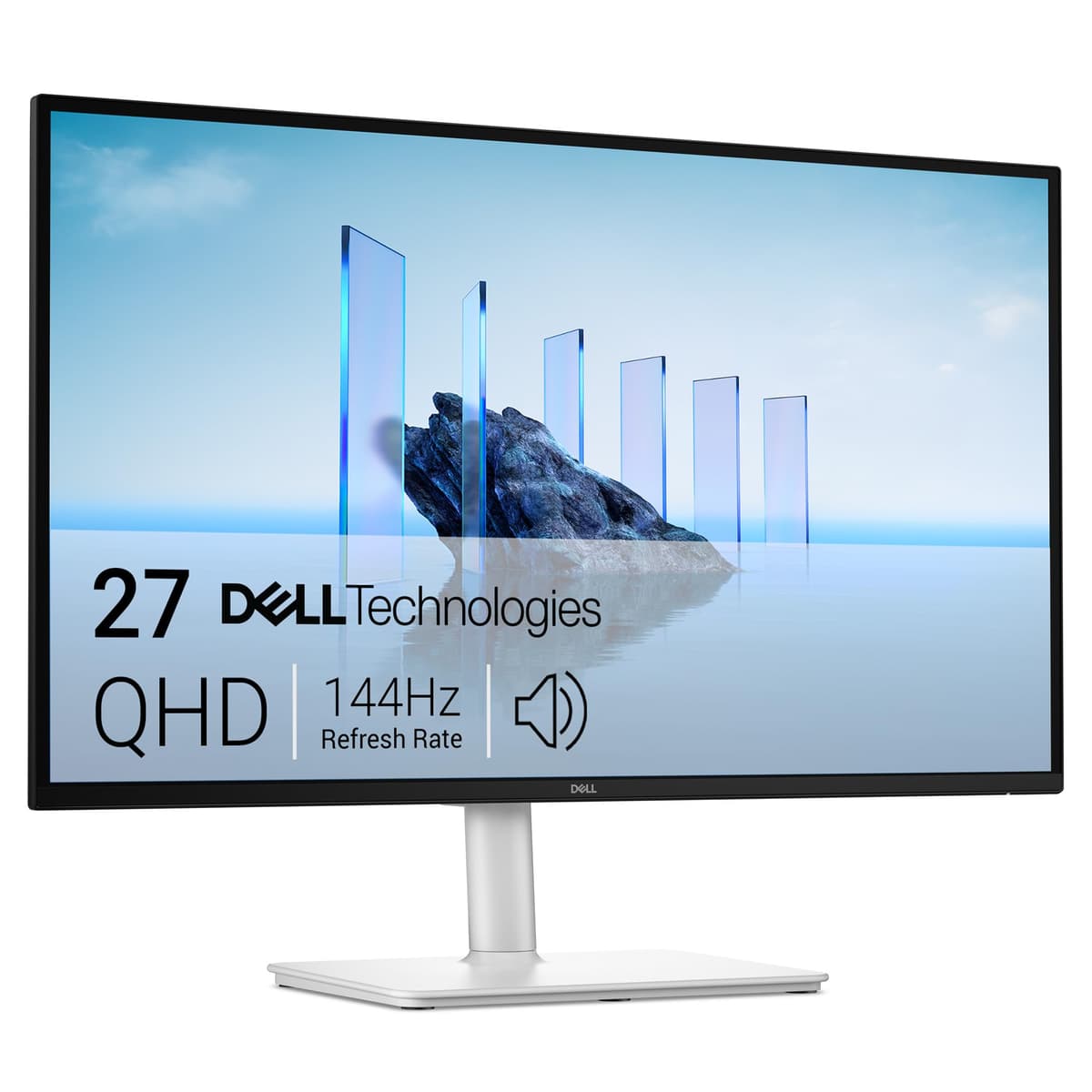 Dell 27 Plus USB-C Monitor - S2725DC, QHD (2560x1440), 144Hz, IPS, 1ms MPRT, AMD FreeSync, 99% sRGB, Height Adjust, Built-in Speakers, 2 USB-C, DisplayPort, HDMI, 2 USB-A, 3 Year Warranty, White — view 20