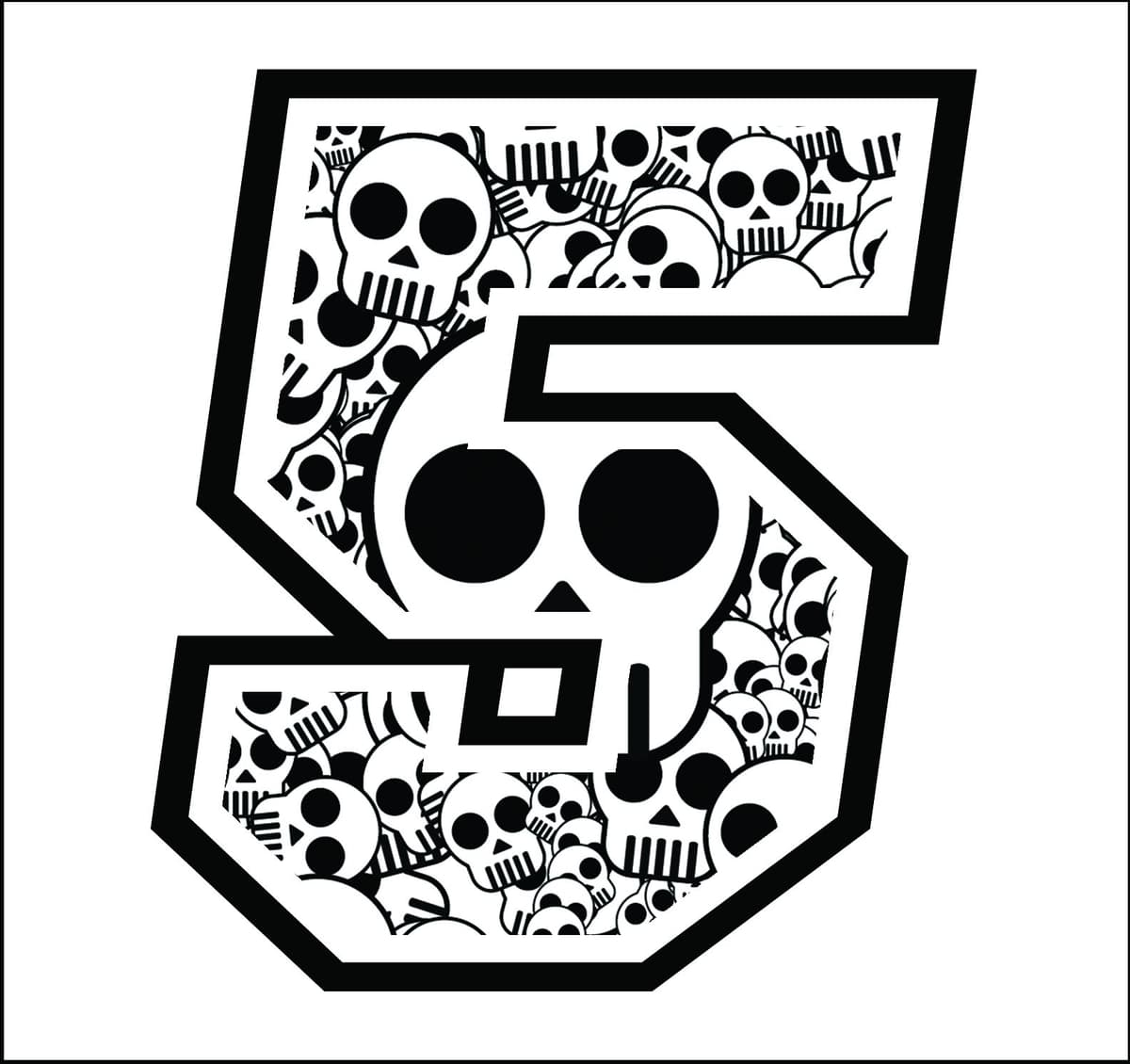 Adhesive Race número - la medida 12 cm - Cross Pista de Coches Pegatinas para Bicicletas (3, Sticker Bomb) — view 49