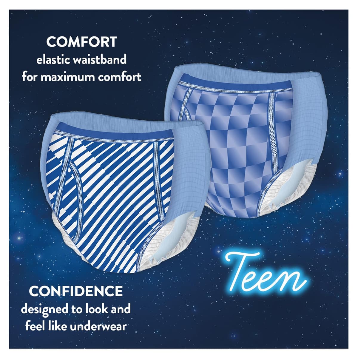 HUGGIES DryNites, Pyjama Pants, Boys 13+ Years (48-60KG), 33 x Bedwetting Pants, Up to 100% Leak Free Nights — view 4