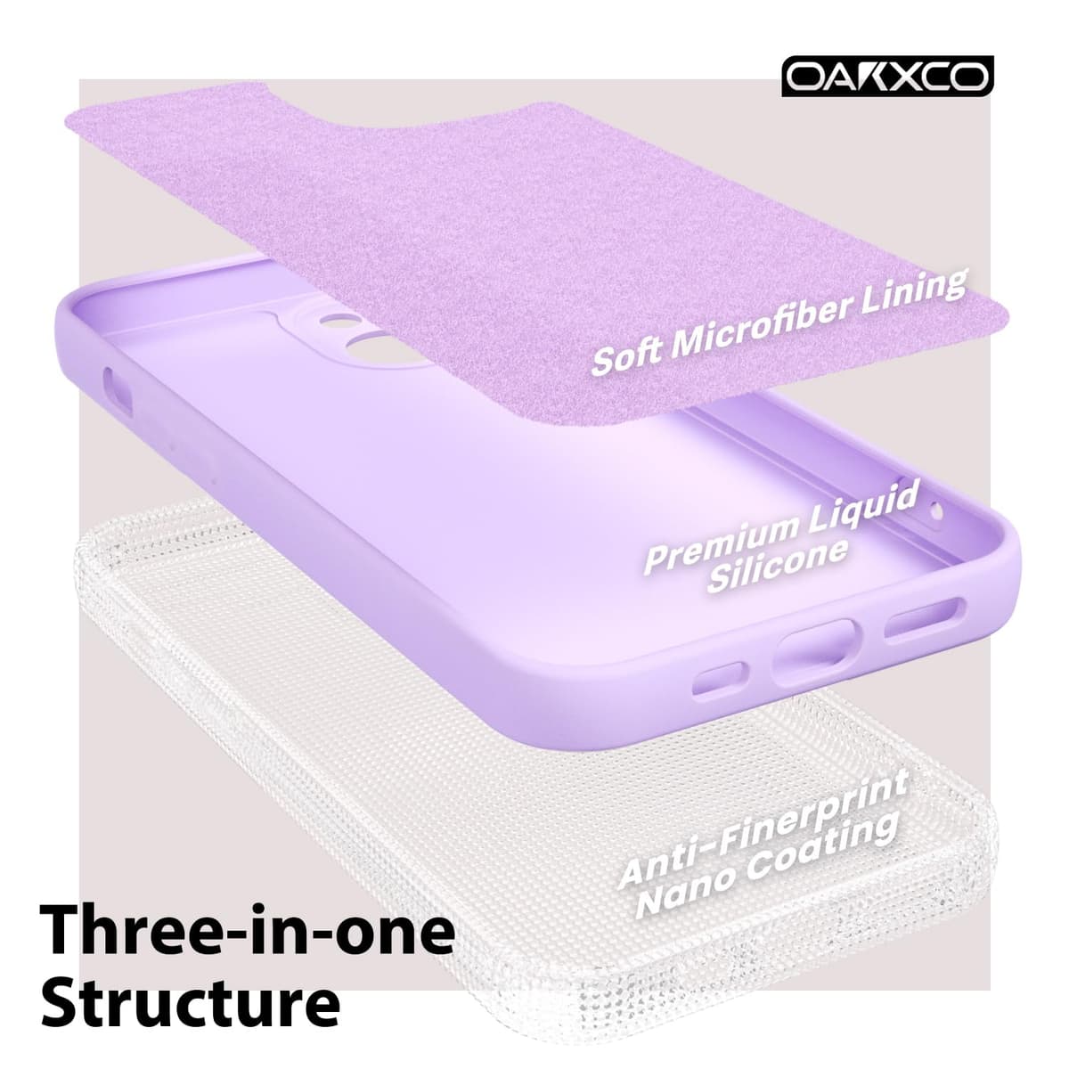 oakxco for iPhone 17 Pro Max Phone Case Liquid Silicone, Cute Thin Slim Grip Soft Rubber Gel for Women Men, Smooth Matte TPU Plain Solid Color Girly Simple Case with Camera Cover, Light Pink — view 1937