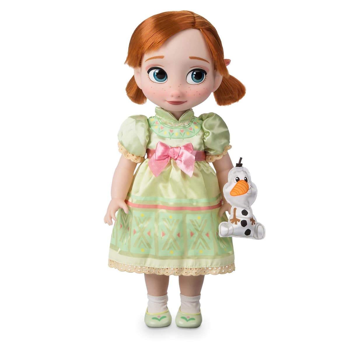 Disney Store: muñeca niña coleccionable de Campanilla (colección Animators), Peter Pan, 39 cm, pelo enraizado y traje realistas, peluche del cocodrilo Tic Tac en raso acolchado, para mayores de 3 años — view 9