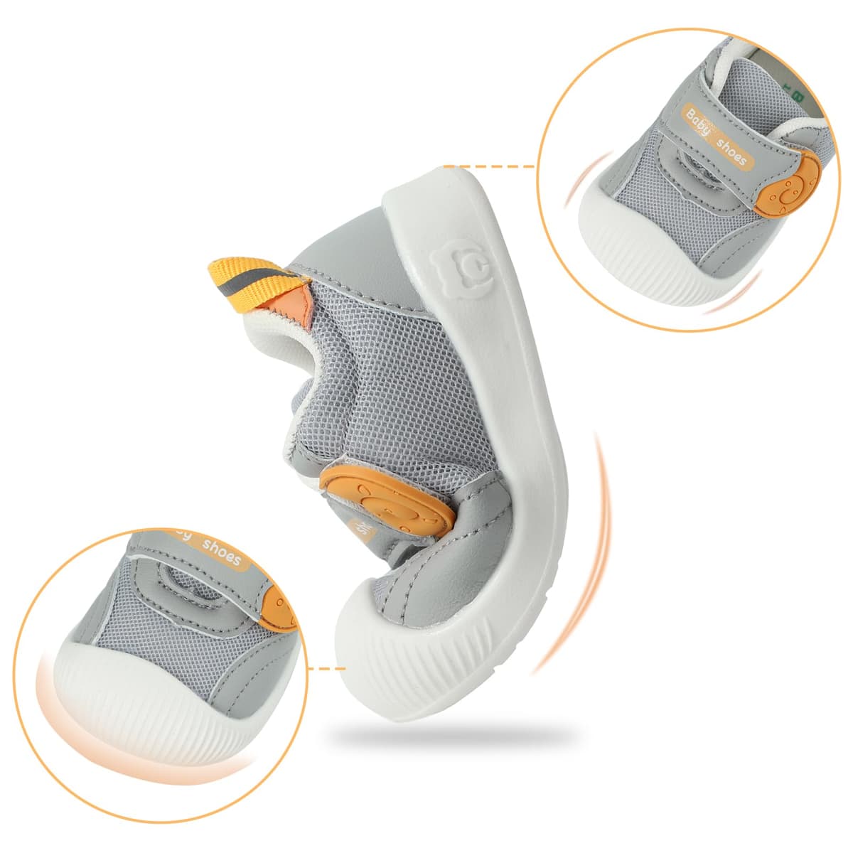 MK MATT KEELY Zapatos Bebé Niño Niña Verano Primeros Pasos Zapatillas Malla Transpirable Ligero con Suela Suave Antideslizante — view 5
