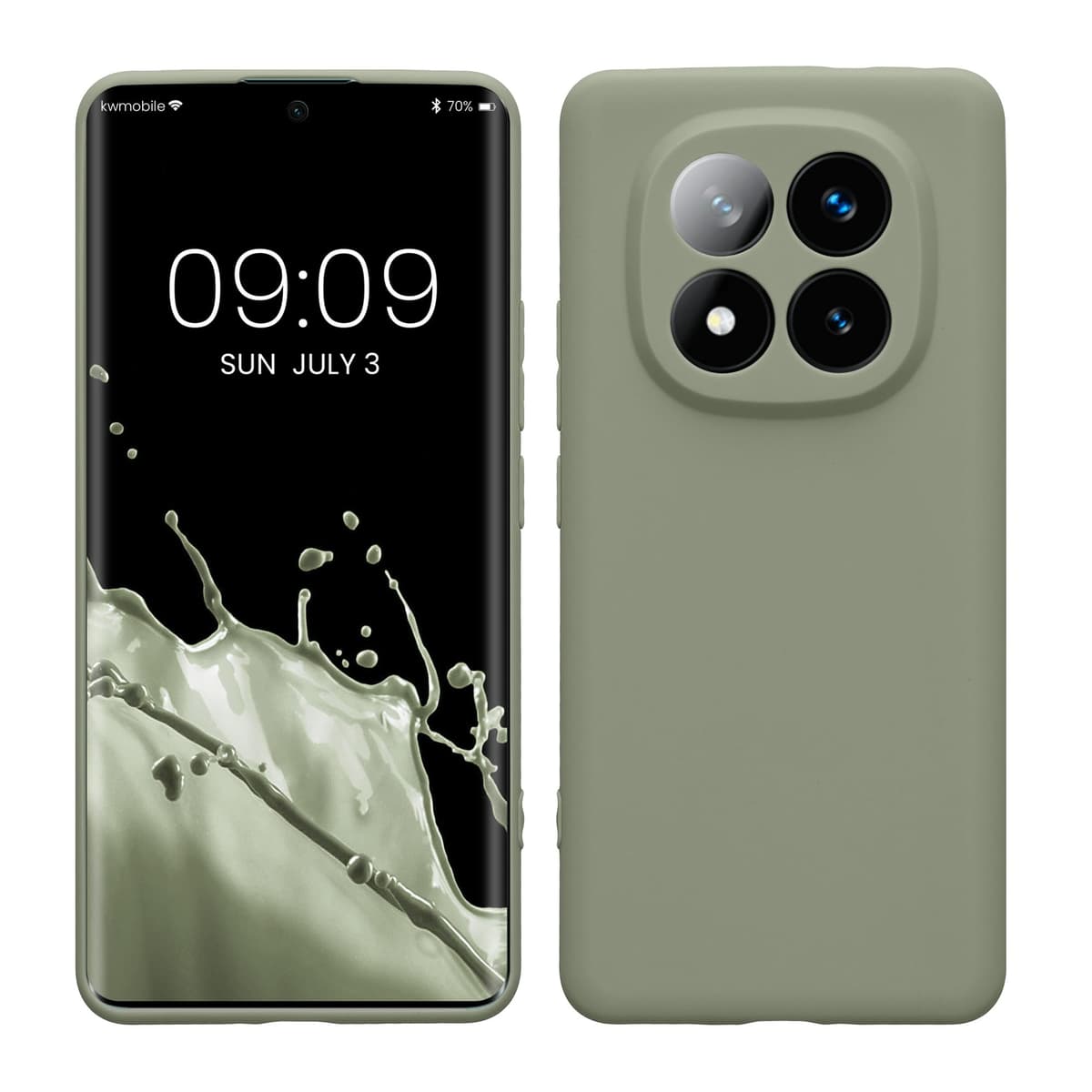 kwmobile Carcasa Compatible con Xiaomi Redmi Note 14 Pro 5G / Poco X7 Funda - Funda Ultrafina de TPU con Bordes elevados - Lavanda Metalizado — view 169
