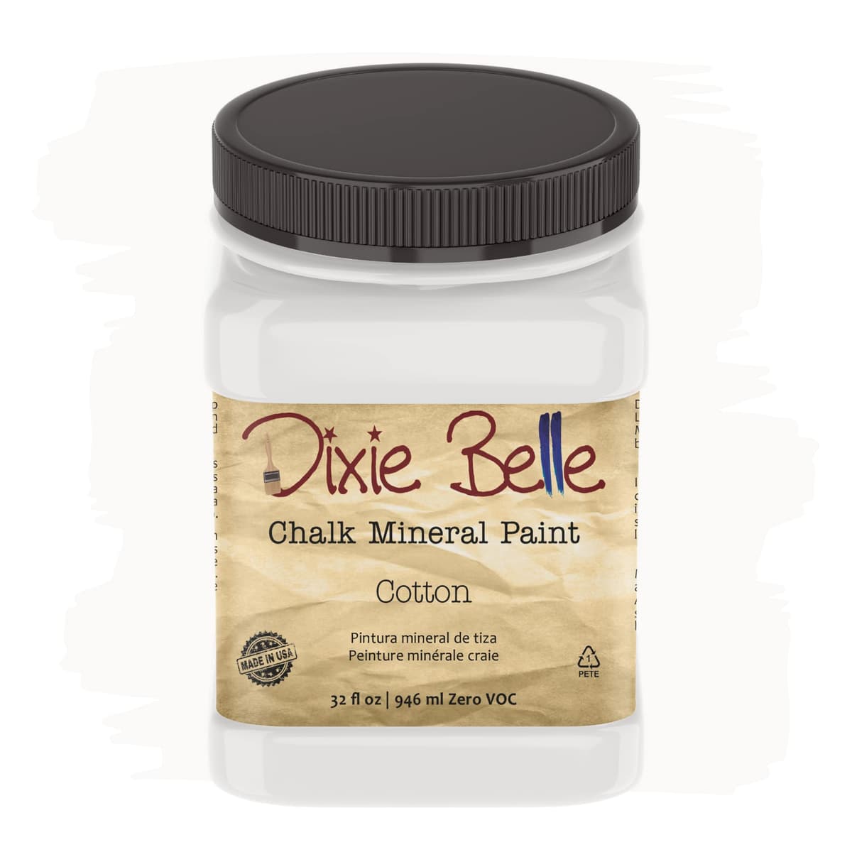 Dixie Belle Paint Company Chalk Finish Furniture Paint - Caviar (32oz) - Matte Black Chic Chalk Mineral DIY Furniture Paint — view 39