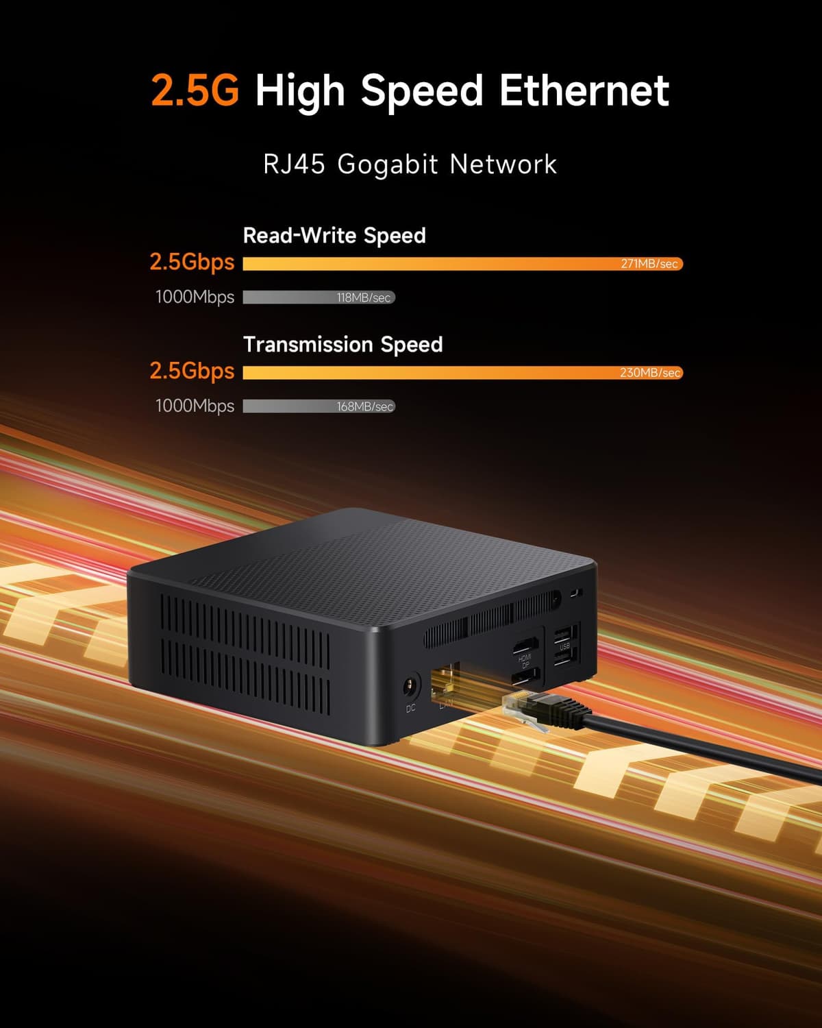 Zrasu Mini PC Desktop, Pentium Gold 6500Y (Up to 3.4GHz), 32GB DDR3 512GB M.2 SSD, Micro Computer Support 4K Dual Display, Dual WiFi, BT 5.0, Small Form Factor Business Office Home PC — view 5