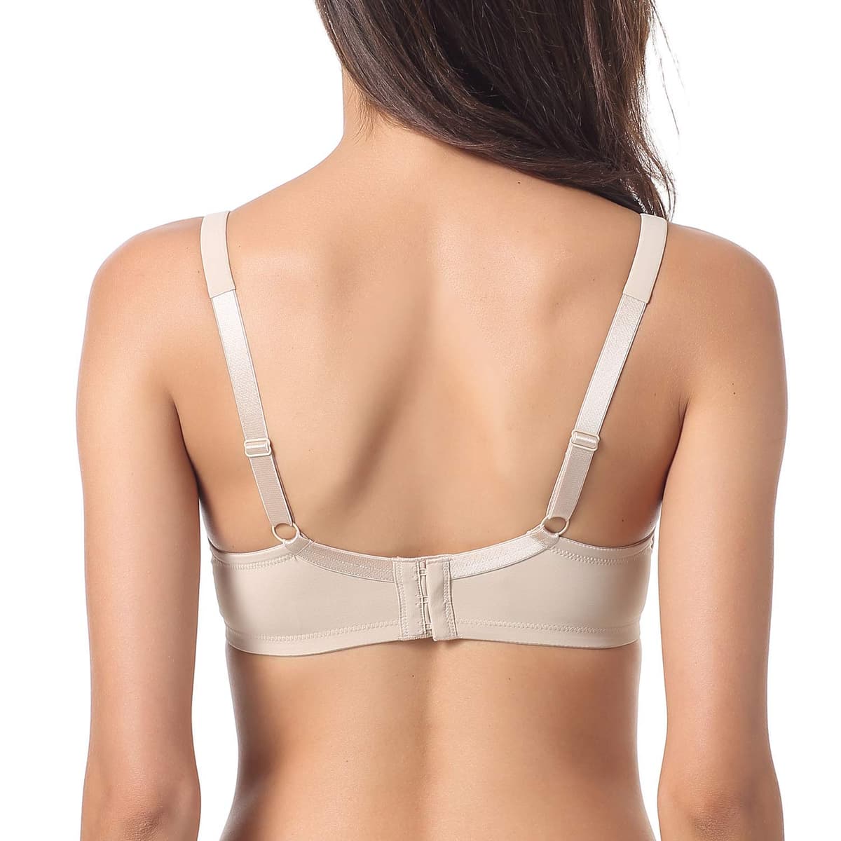 Gratlin Women's Full Cup Lightly Lined Plunge Underwire Maternity Nursing Bra — view 2