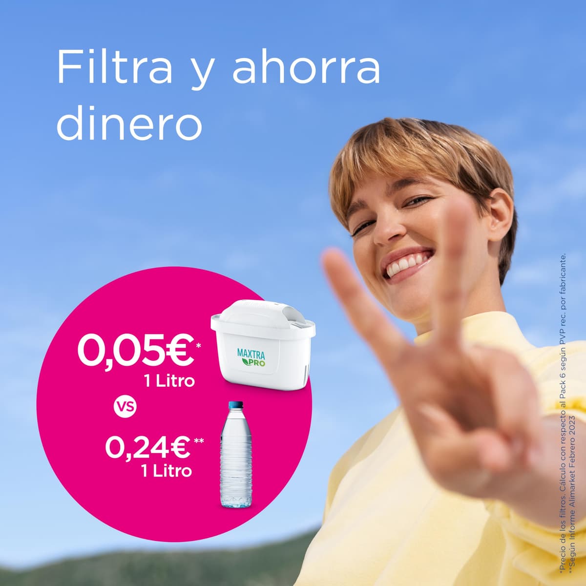 BRITA Jarra con filtro de agua Aluna blanca (2,4 l) incl. 1x cartucho MAXTRA PRO All-in-1:jarra adaptable al frigorífico con LTI digital que reduce cloro, cal e impurezas. — view 4