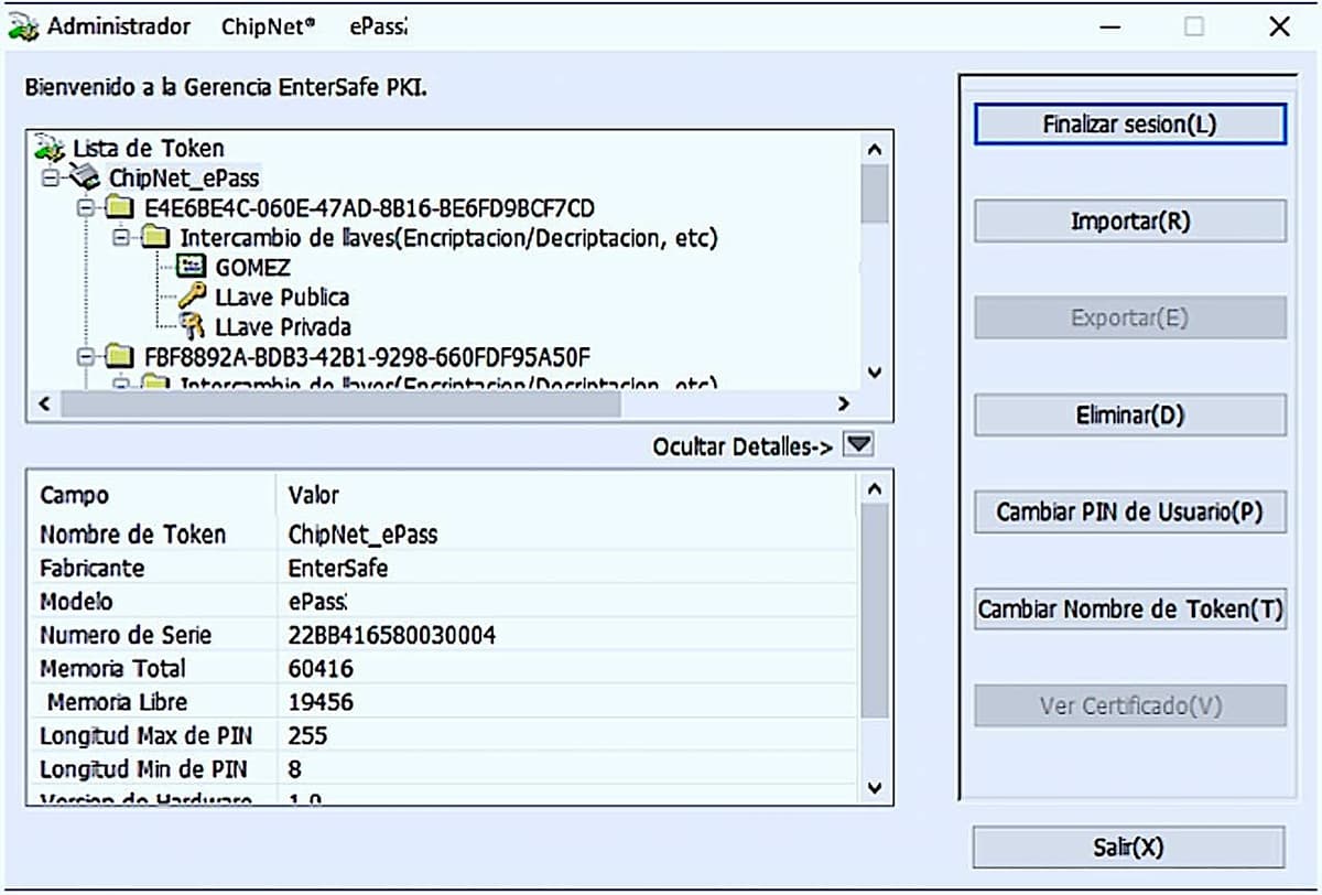 Tarjeta Criptográfica para Certificado Digital PassKey® FirmaKit con programas de Gestión de certificados Usuario y Administrador para Windows 10/11. Capacidad de 5 certificados de 2048 bits. — view 4