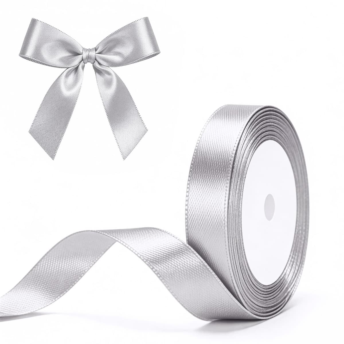 G2PLUS Baby Pink Satin Ribbons 10mm: Thick Fabric Gift Wrap Ribbons for Crafting, Party Decoration, 22m — view 35