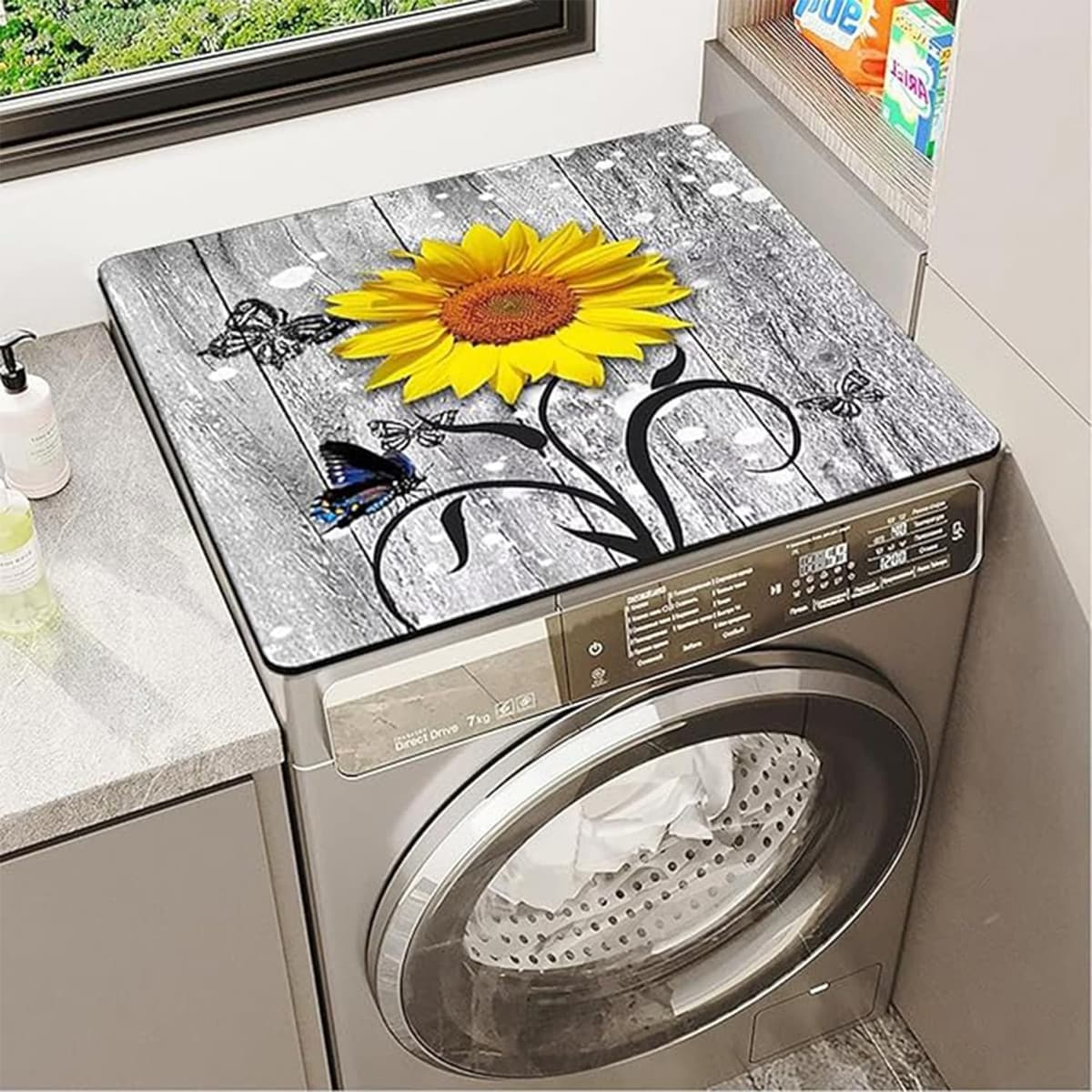 YeahBoom Cubierta Superior para Lavadora y Secadora,60 x 60 cm Cubierta para Lavadora,Funda para Lavadora,Funda Antipolvo para Lavadoras,Secadoras,Cocinas,Autocaravanas,Baños — view 19