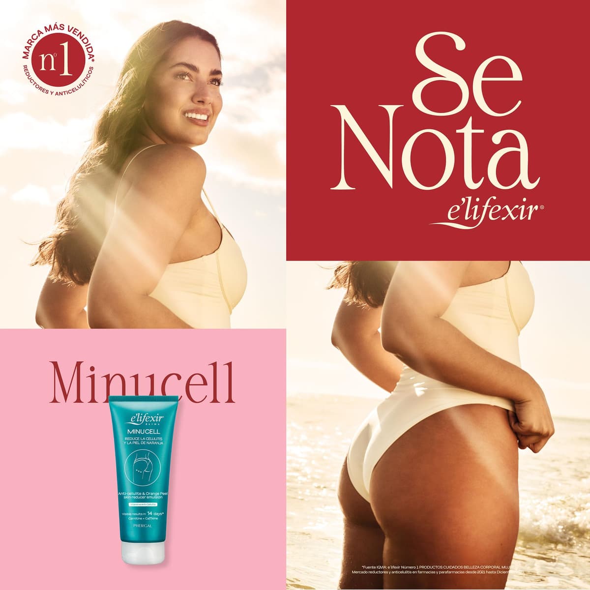 Elifexir Minucell - Crema Anticelulítica | Tensa y Remodela el Contorno Corporal | Reduce Celulitis y Piel de Naranja | Hidratante + Reafirmante. 200ml — view 3