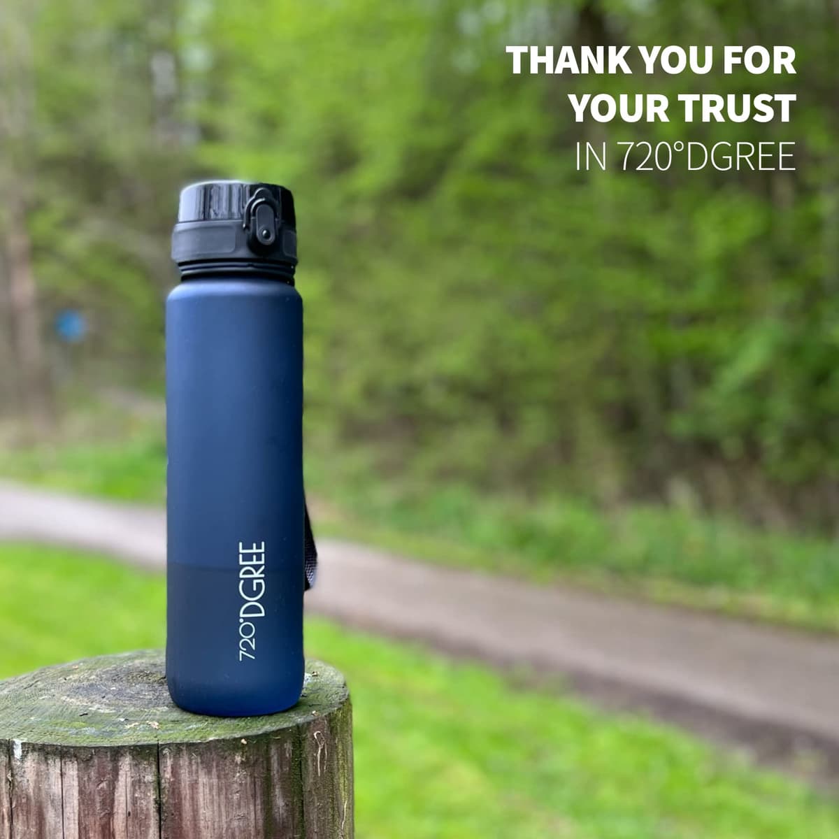 720°DGREE Botella uberBottle + colador – 350 ml, 500 ml, 650 ml, 1000 ml, 1,5 l, 2 l – Sin BPA – Botella de agua para deportes, escuela, niños, fitness, gimnasio, bicicleta, exterior – ligera — view 4