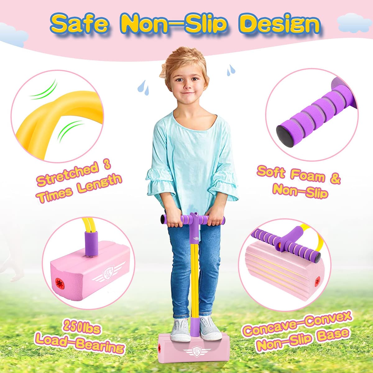 Toyzey Juguetes Niñas 3 4 5 6 7 8 9 10 11 12 Años,Pogo Stick Regalos Niña 3-12 Años Juguetes para Niñas de 3-12 Años Regalos Niños Cumpleaños Niñas — view 4