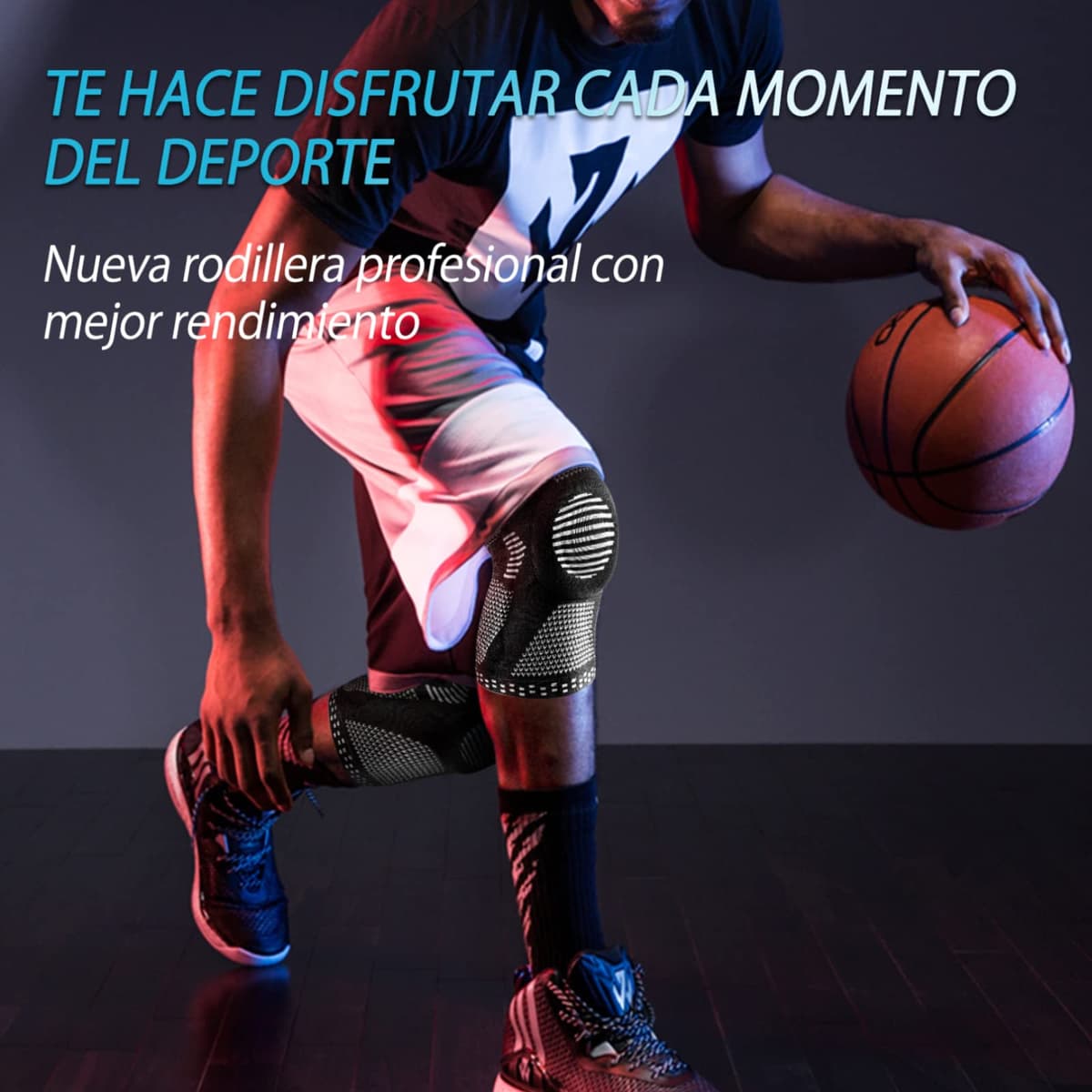 NEENCA Rodillera Profesional, Rodillera de Compresión con Almohadillas de Gel de Rótula y Estabilizadores Laterales para Hombre y Mujer, Rodilleras de Grado Médico para Correr, Desgarro de Menisco — view 5