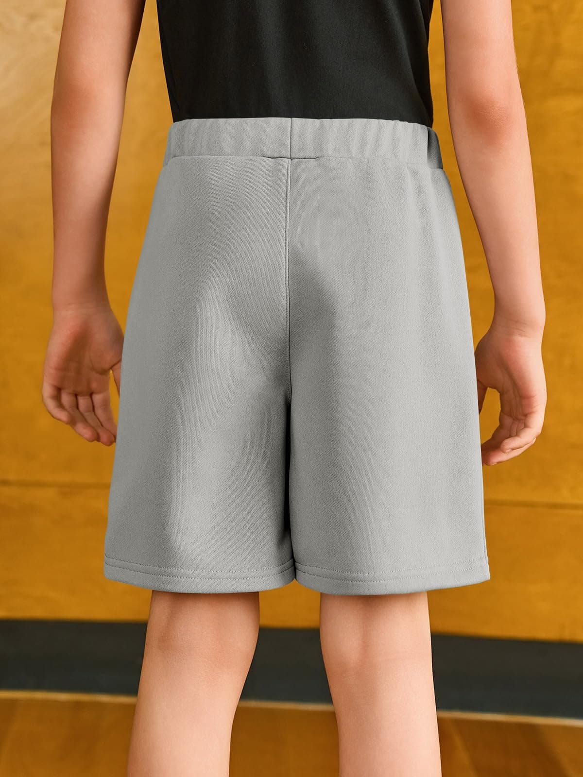 Haloumoning Pantalones cortos de verano para niño, elásticos, bermudas, elásticos, con bolsillos — view 3