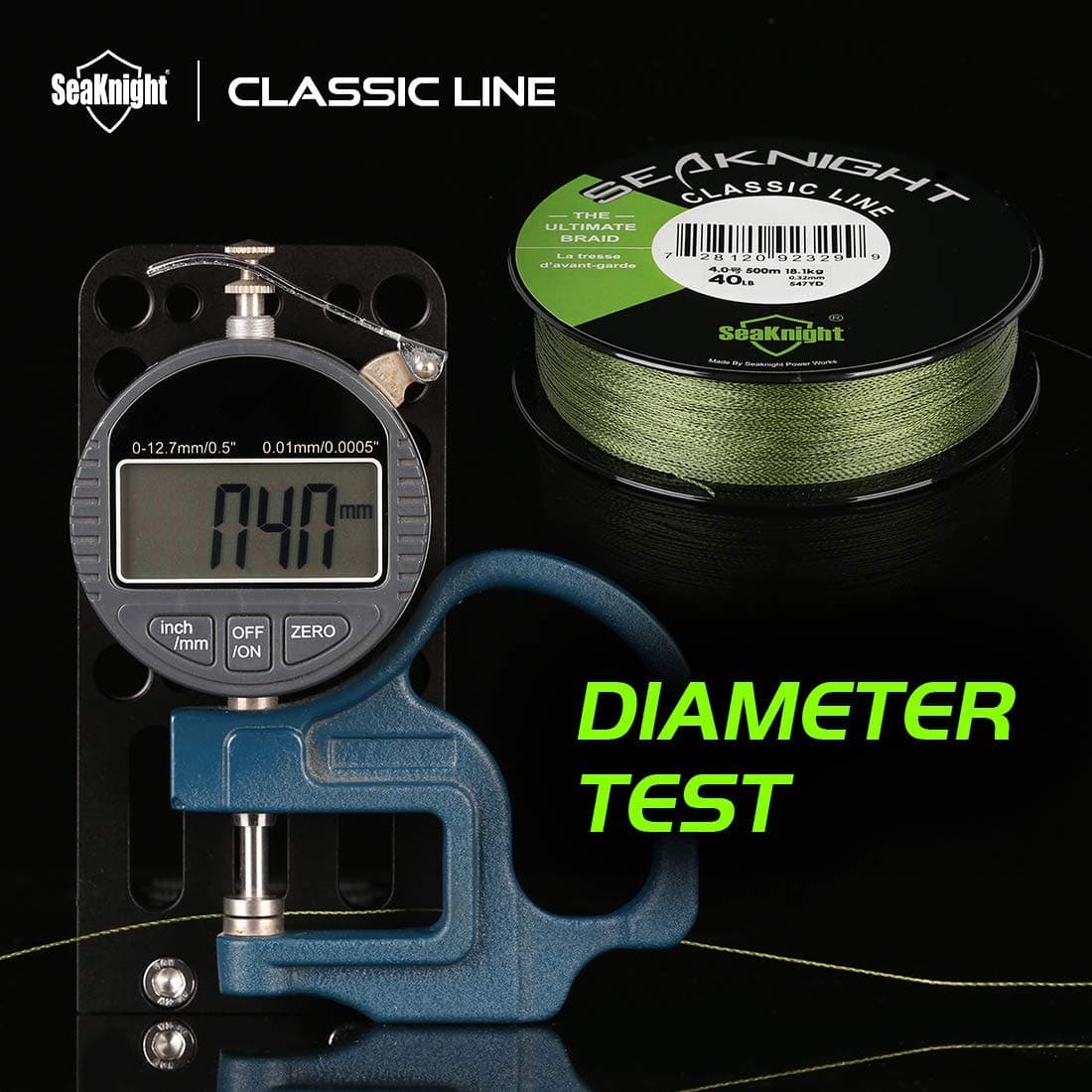 SeaKnight Classic sedal Trenzado Pesca 4 Hilos 300M/500M Liso Linea de Pesca de la Carpa, Pesca en el mar 6-50LB — view 5