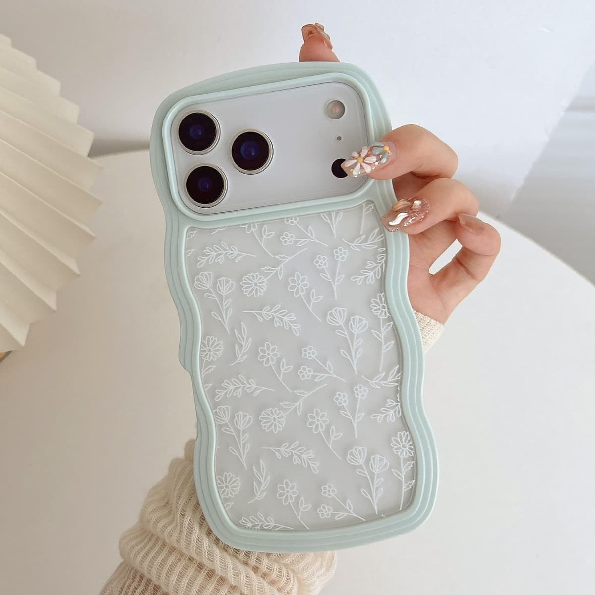 QLTYPRI Compatible with iPhone 11 Case, Cute Curly Wave Frame Clear Case for Girls Women, Transparent Soft Silicone TPU Bumper Shockproof Protective Phone Cover for iPhone 11 - Purple — view 79