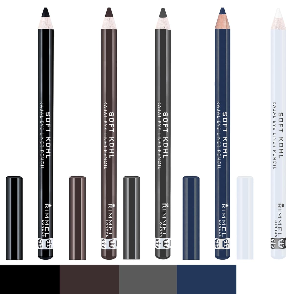 Rimmel Soft Kohl Kajal Professional Eyeliner Pencil, Denim Blue, Long-Lasting, Vibrant Colour, Smudgeable 1.2 grams — view 2