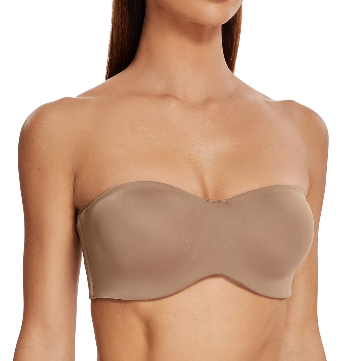 MELENECA Women's Strapless Minimizer Multiway for Large Bust Unlined Seemless Underwire Bandeau Bra — view 8