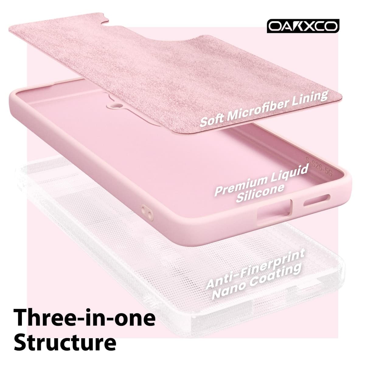 oakxco for Samsung Galaxy S24 Ultra Phone Case Liquid Silicone, Thin Slim Soft Rubber Gel TPU Plain Simple Cover for Women Girl Cute, Matte Solid Color, Brown Khaki Nude — view 329