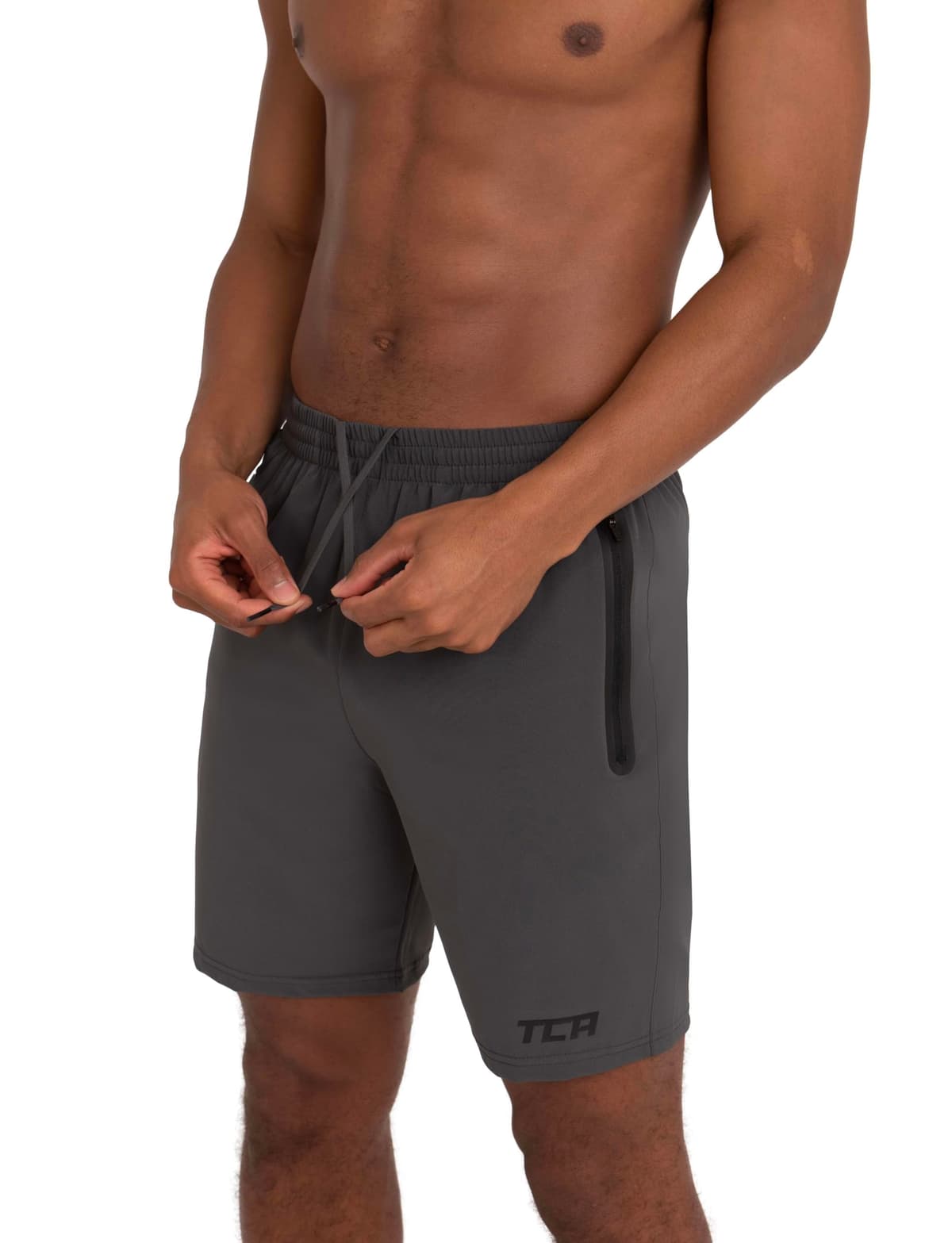 TCA Elite Tech Mens Running Shorts with Zip Pockets, Gym Shorts Men Training Sports Short with Phone Pocket — view 2