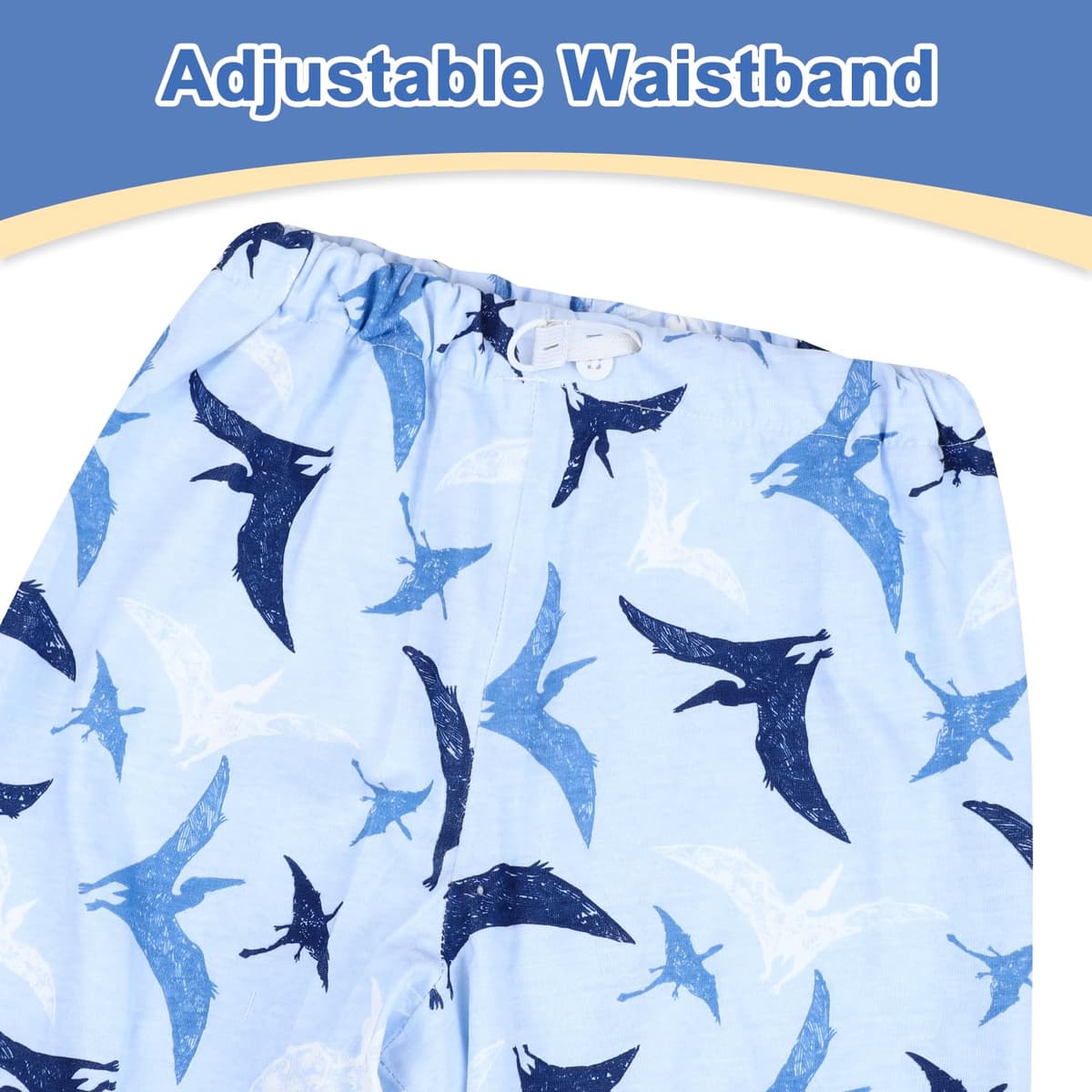 FLYISH DIRECT Potty Training Pants in Trouser Style, 2 Pieces of Waterproof Diaper Skirt, Absorbent Cotton Reusable Toilet Training Pants 3-5 Years, Train & Pterosaur, M — view 2