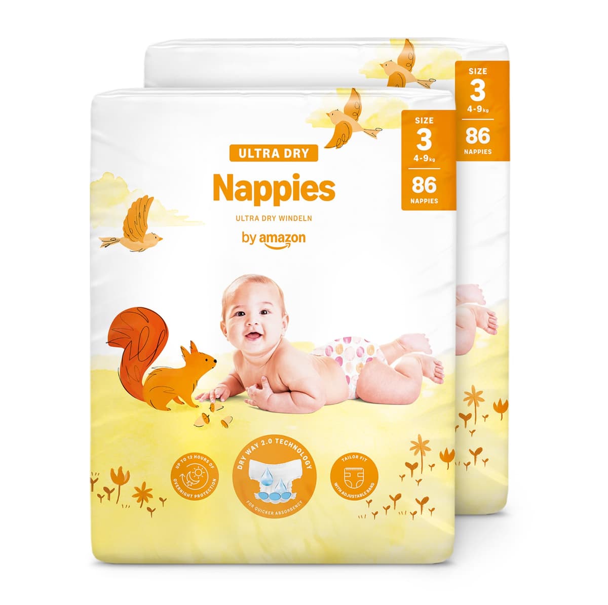 By Amazon - 70 Ultra Dry Nappies - Size 6 (15+ kg) (Previously a Mama Bear Brand, Same Product) — view 15