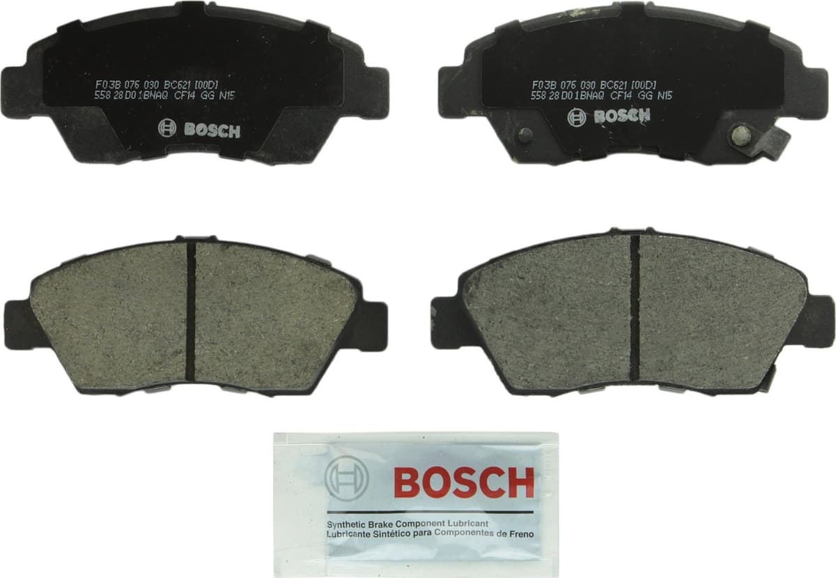 Bosch BC914 QuietCast Premium Ceramic Disc Brake Pad Set For: Acura ILX; Honda Accord, Civic, CR-V, Element, Fit, Front — view 313
