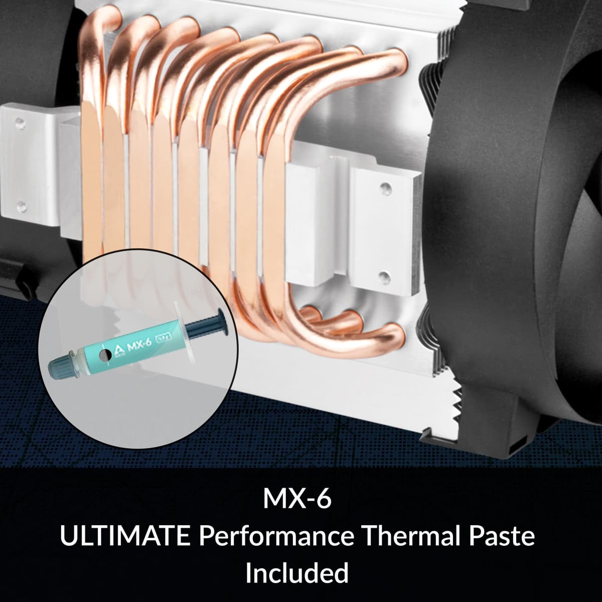ARCTIC Freezer 4U-M - Server CPU Cooler for AMD and Intel, 4U & Up, 2 x 120 mm Fans, 400-2300 rpm, 4-Pin PWM Connector, 8 Heat Pipes — view 6