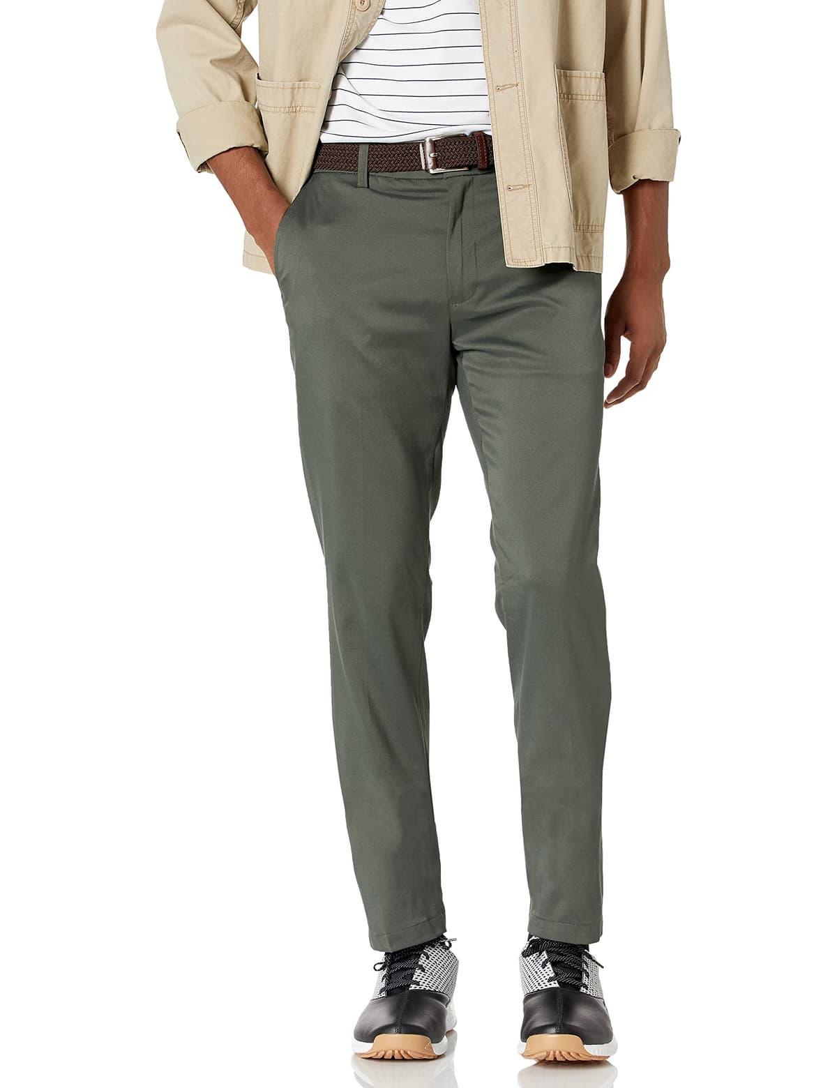 Amazon Essentials Hombre Pantalón de Golf Elástico de Corte Ceñido