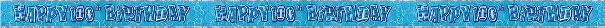 Unique Party 92068 - 9ft Foil Glitz Pink Happy 80th Birthday Banner — view 135