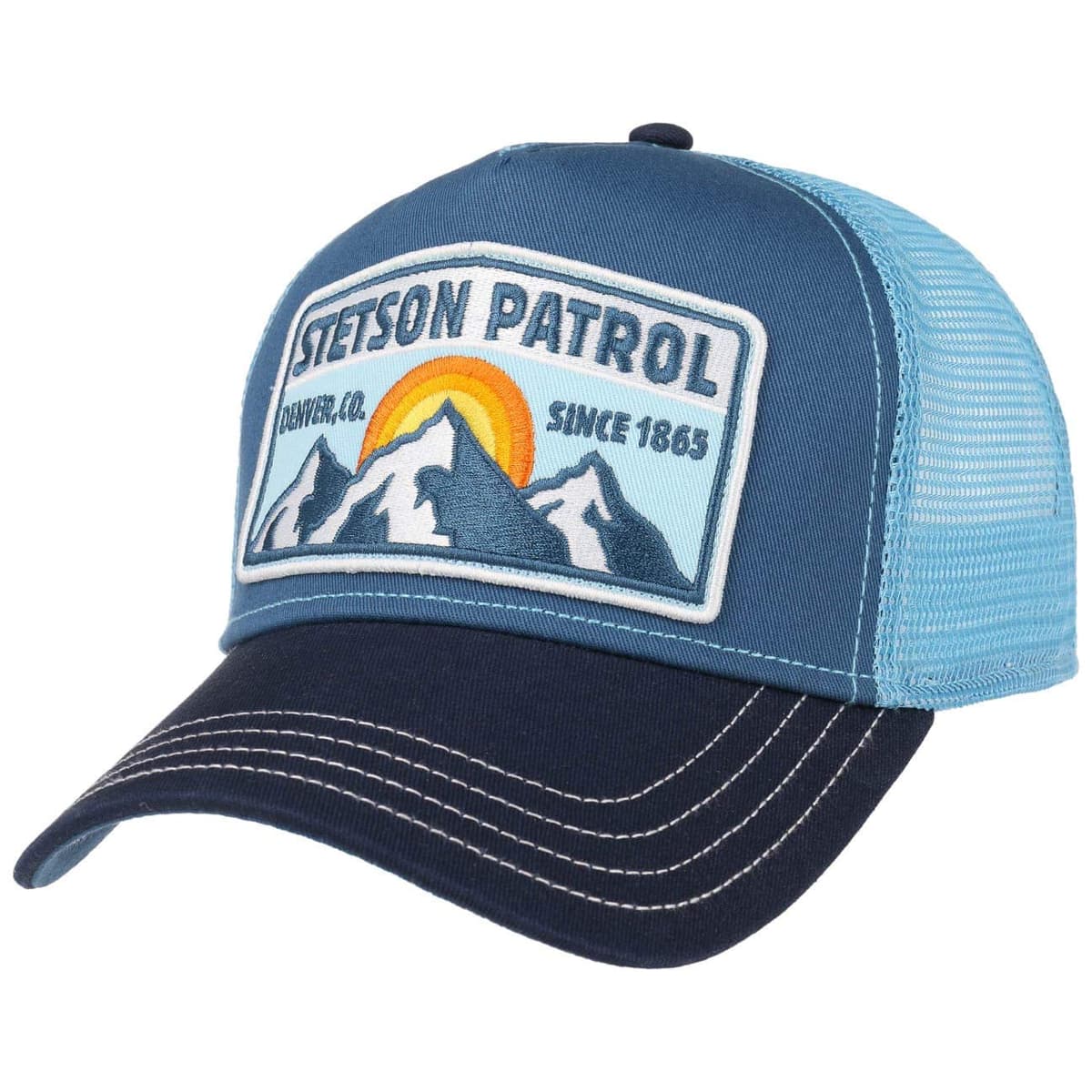 Stetson Gorra de Camionero Patrulla para Hombre/Mujer, Gorra de béisbol de algodón, tamaño Ajustable, Gorra con Inserto de Malla, Gorra de Camionero para Invierno/Verano, Gorra Curvada — view 29