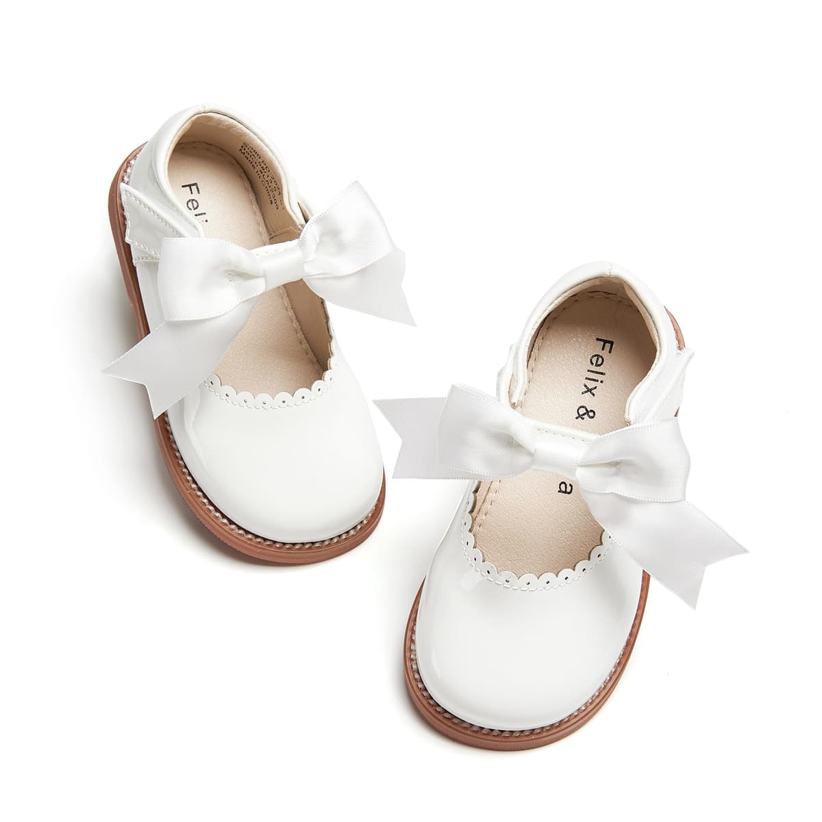 Felix & Flora Toddler Little Girl Mary Jane Dress Shoes - Ballet Flats for Girl Party School Shoes — view 52