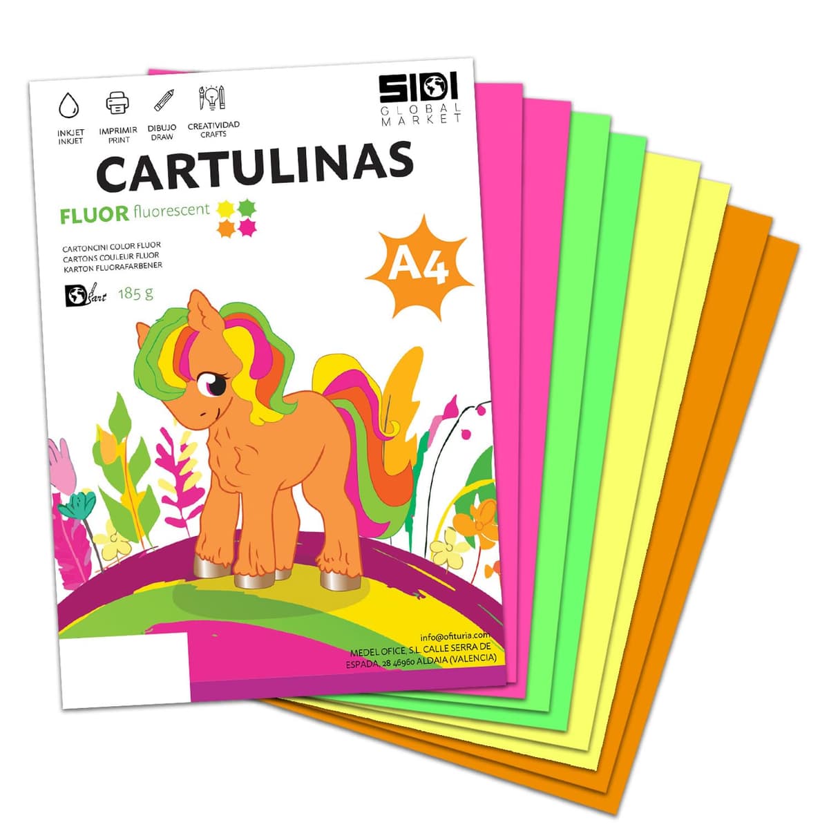 Cartulina A4 Azul Metalizada 230 g Cartulina Brillo Reflectante para Manualidades, Scrapbooking, Impresora Inkjet y Láser, Papel Cartulina Premium Metalizado – SIDI (azul metalizado, 25h) — view 11