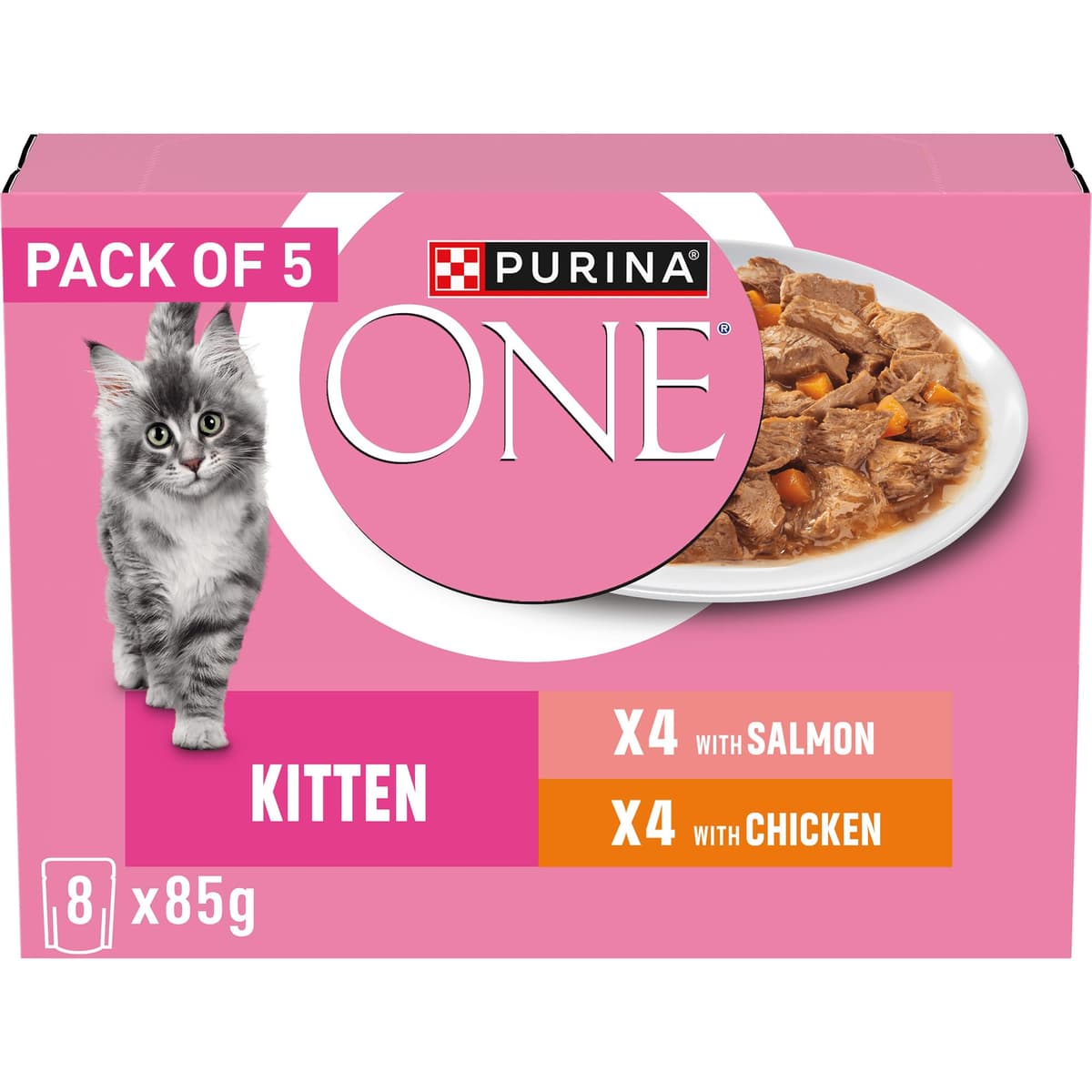 PURINA ONE Mini Fillets Mixed Selection in Gravy Adult Wet Cat Food 40x85g — view 14