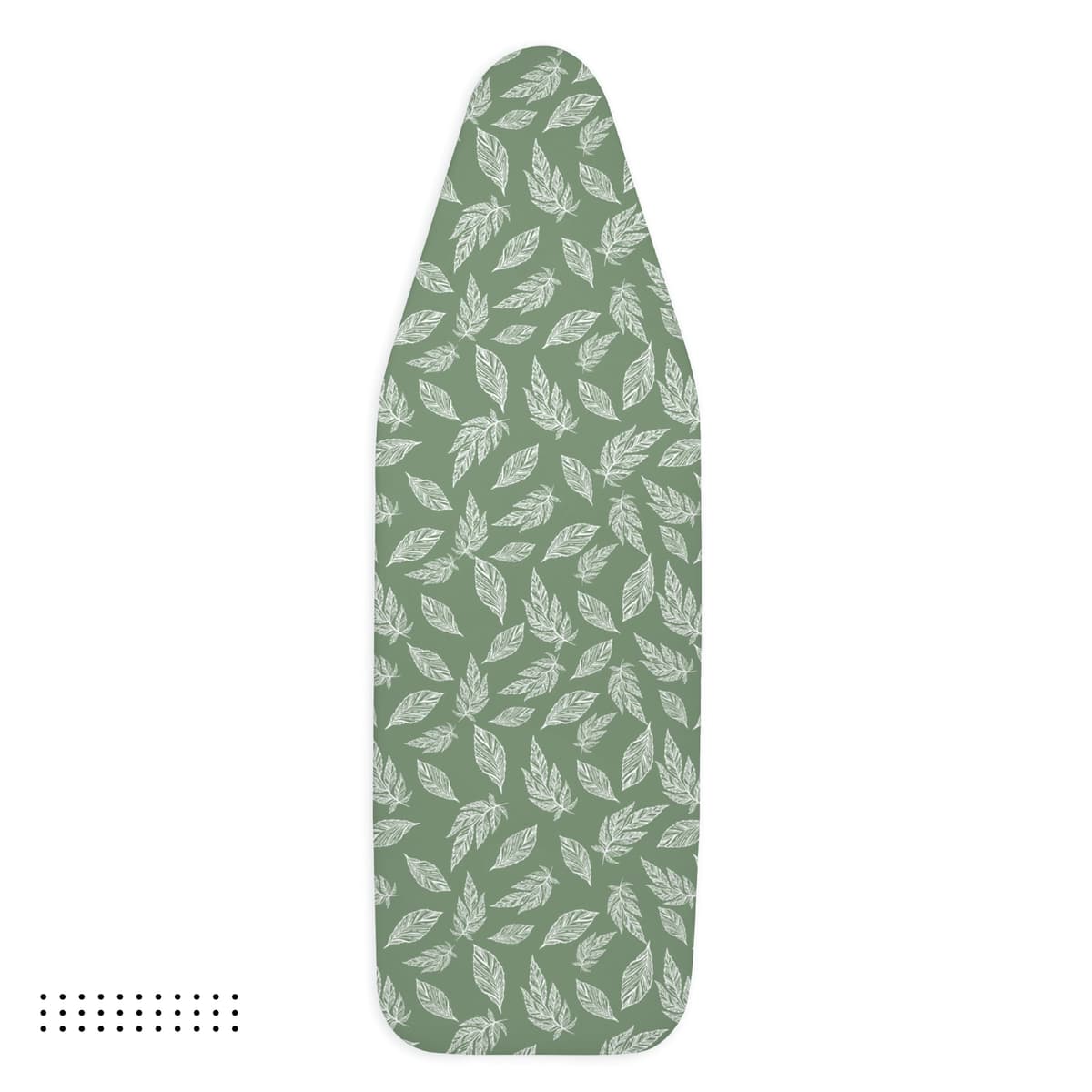 Encasa XO Ironing Board Covers and pad 125x46 cm- Thick 3mm Felt Padding, Drawstring Tightening & Lock, Heat Reflective, Scorch & Stain Resistant, for Wide Ironing Board - Big Leaves Green — view 6