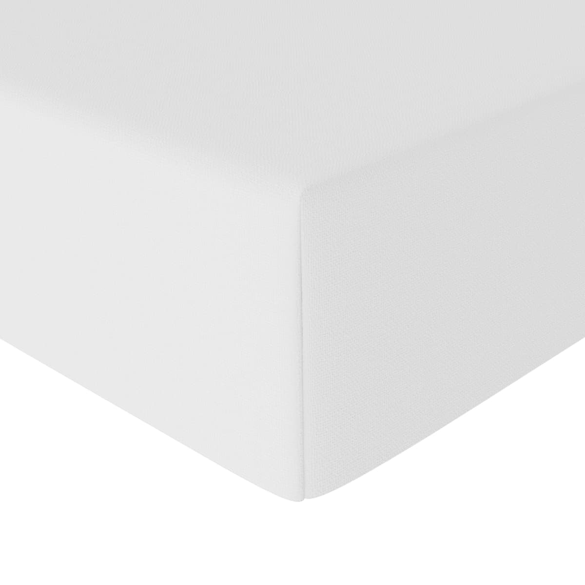 Amazon Basics Sabana Bajera Ajustable, 200 x 200 x 30 cm, de Poliéster Microfibra, Blanco — view 5