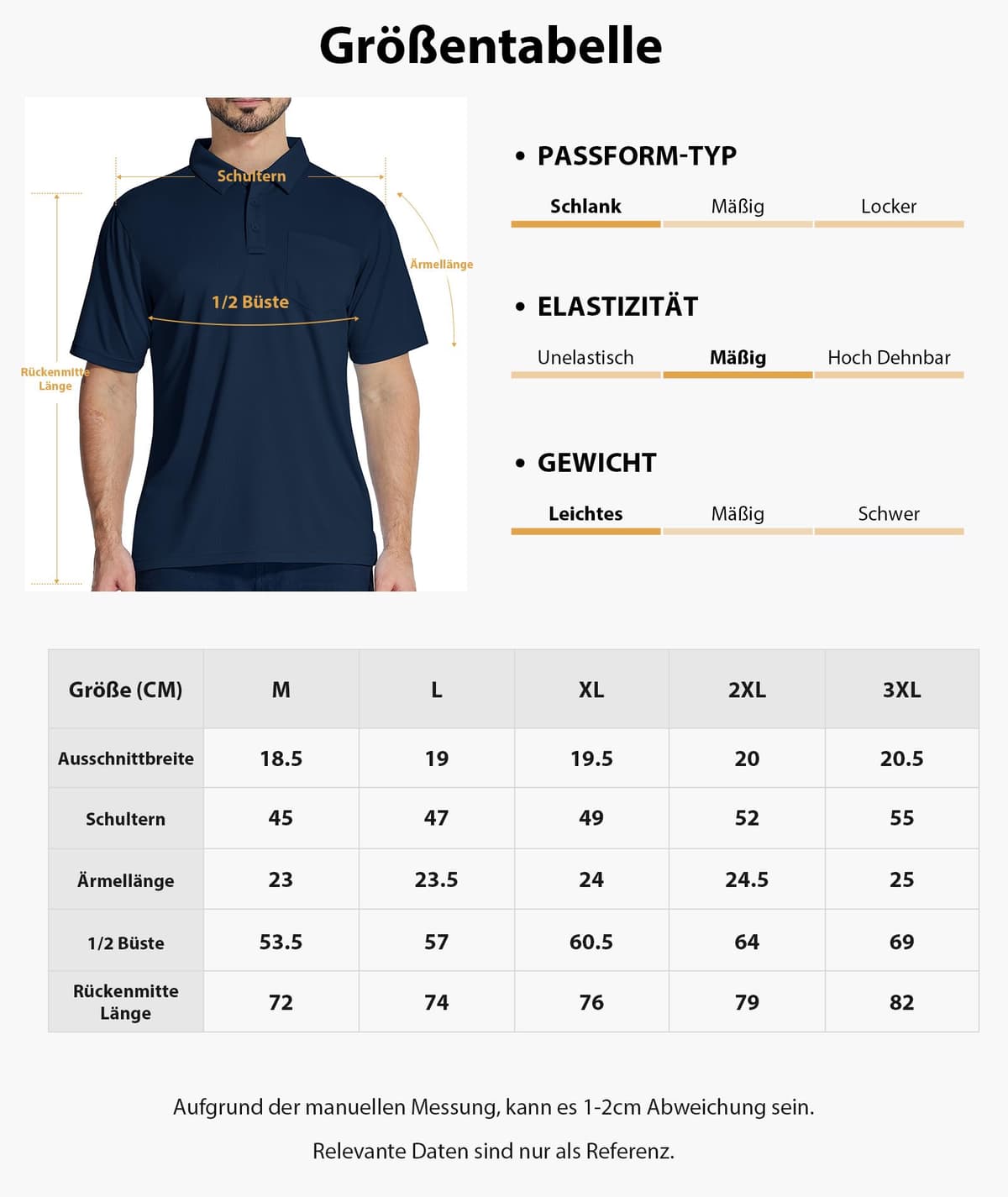 SwissWell Lote de 2 Polo Hombre Manga Corta Transpirable Golf Polos Camisa para Hombre — view 5