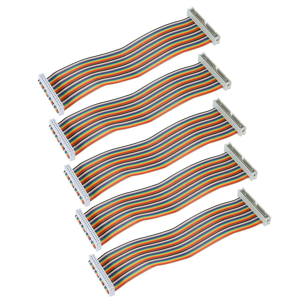 5PCS 20cm GPIO Cable para, Macho a Hembra 40pin Breadboard Jumper Wires Alambre Accesorios de computadora, para T-Board, protoboard, etc.(Colocar) — view 5