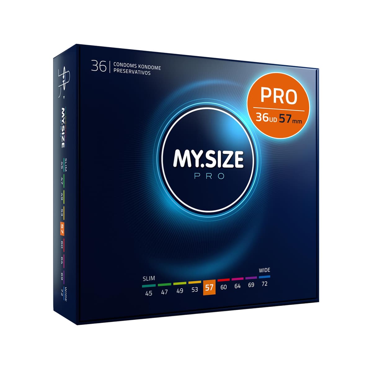 MY.SIZE PRO Condones ÉLITE, talla 5, 60 mm, XL, 10 piezas - Látex Vytex extra puro, fácil de abrir — view 46